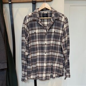 Plaid Button-Up Shirt